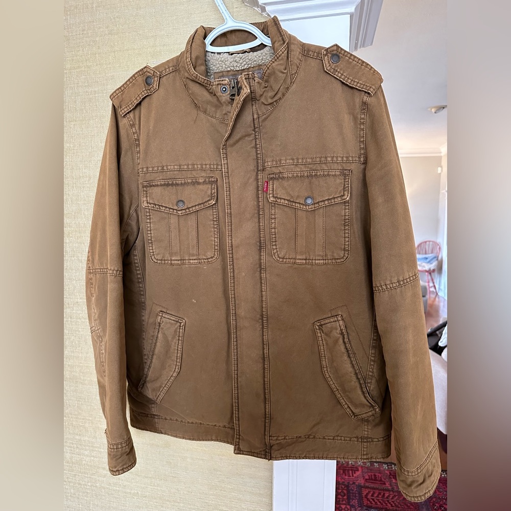 Levi’s Men’s Cotton Sherpa Trucker Jacket - M